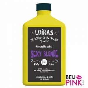 Sexy Blonde Máscara Matizadora Cabelos Loiros 250ml - Lola Cosmetics